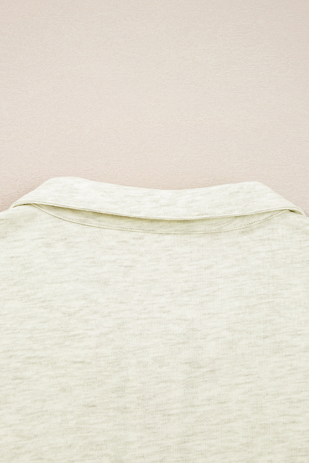 Light Grey Pop of Color Collared Patchwork Pullover Sweatshirt