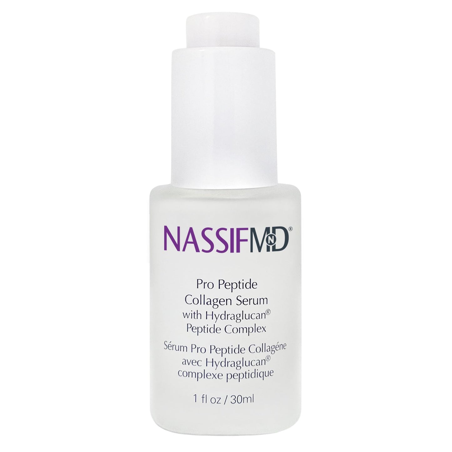 NassifMD Pro Peptide Collagen Serum, Peptide Serum Textured Skin Treatment, Fine Lines and Wrinkles Treatment, Anti Aging Serum, Firms and Smooths Skin