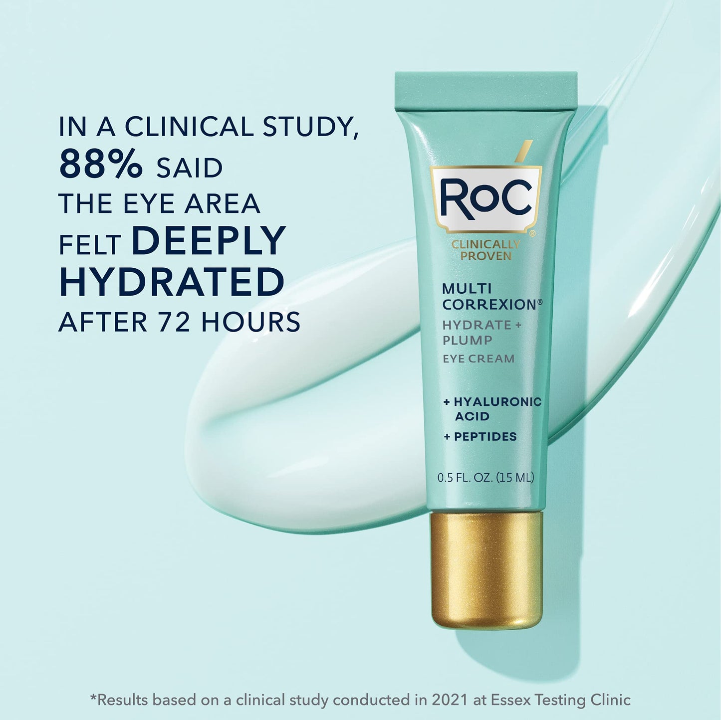 RoC Multi Correxion Hyaluronic Acid Anti Aging Under Eye Cream for Puffiness & Dark Circles (.5 OZ) + RoC Retinol Capsules (7 CT), Fragrance & Paraben Free Skin Care Set, Stocking Stuffers