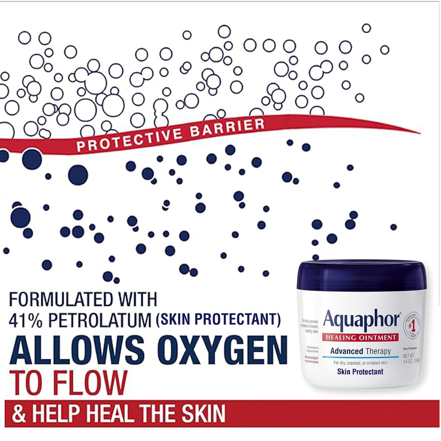 Aquaphor Advanced Therapy Skin Care Set, Aquaphor Healing Ointment Skin Protectant, Body Moisturizer for Dry Skin, 14 Oz Jar + Aquaphor Healing Balm Stick, 0.65 Oz, Holiday Gifts for Self Care