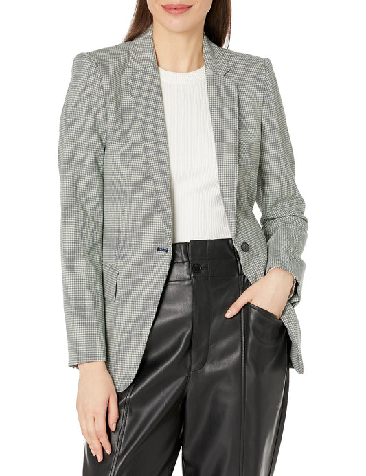 CLUB MONACO Women's BORREM Blazer, Faded Jade/VERT