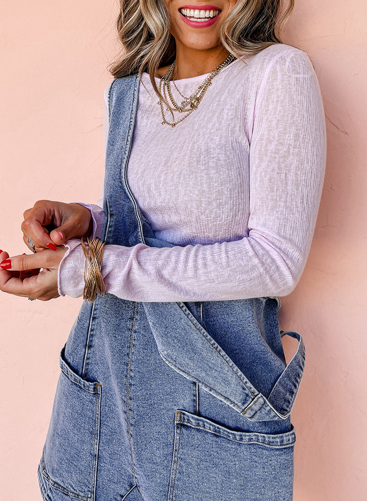 Dusk Blue Sleeveless U Neck Pocket Denim Romper